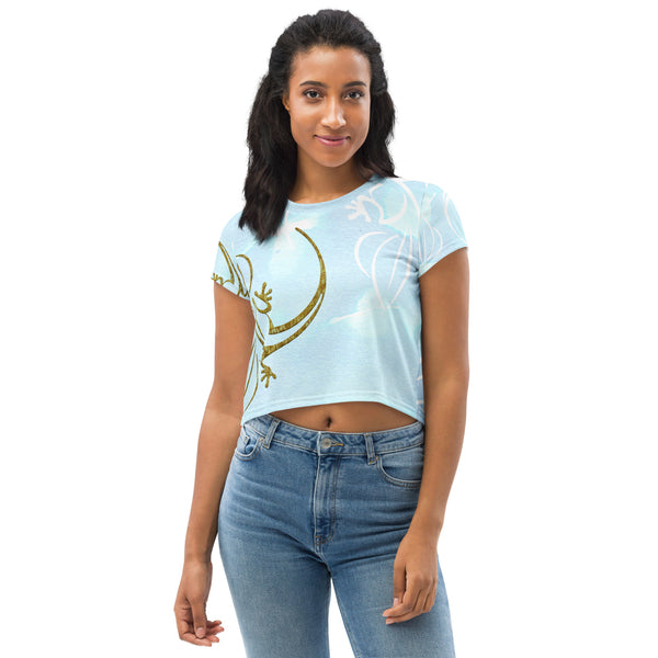 All-Over Print Crop Tee