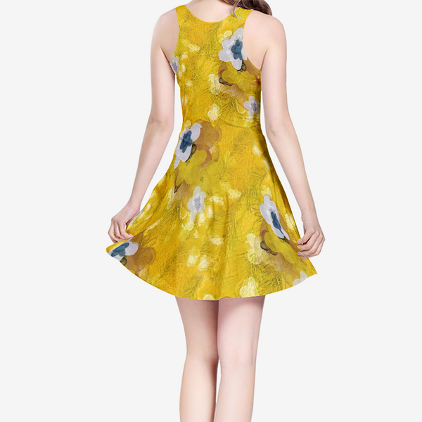 Women's Sleeveless Midi Casual Flared Skater Dress