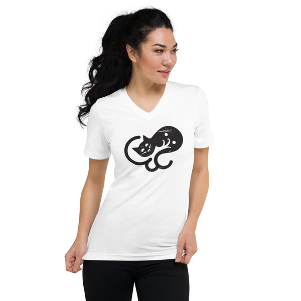 Unisex Short Sleeve V-Neck T-Shirt