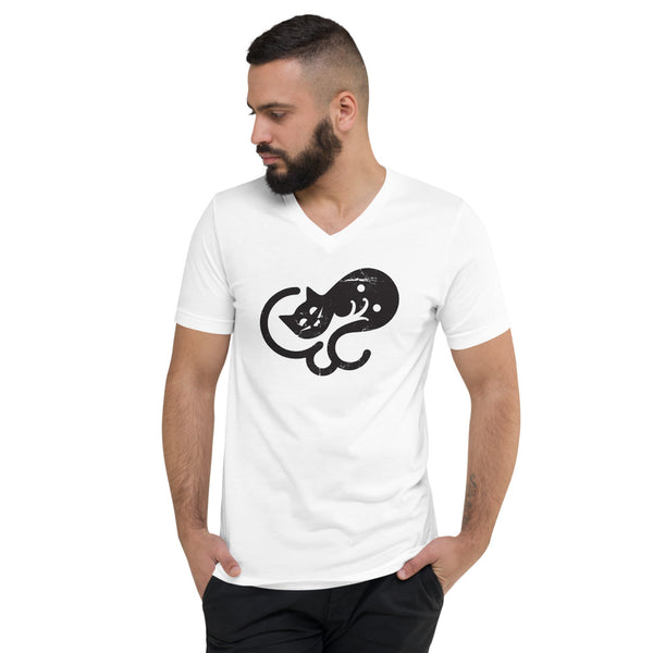 Unisex Short Sleeve V-Neck T-Shirt