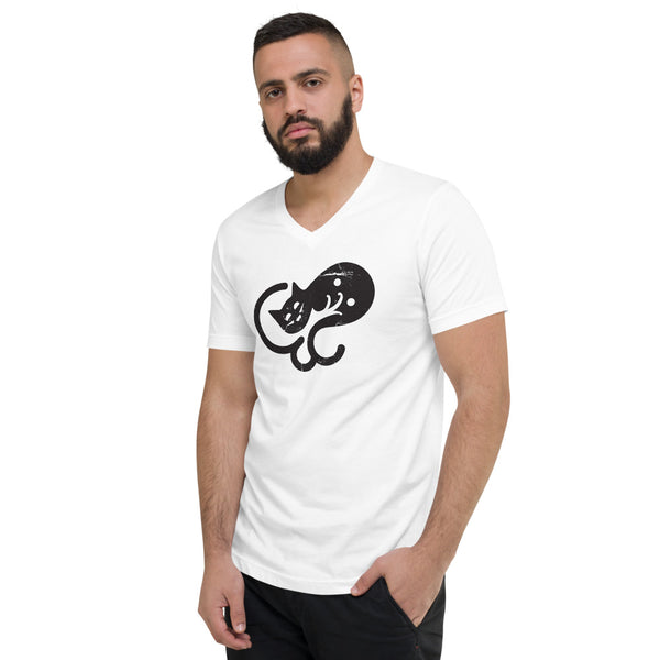 Unisex Short Sleeve V-Neck T-Shirt